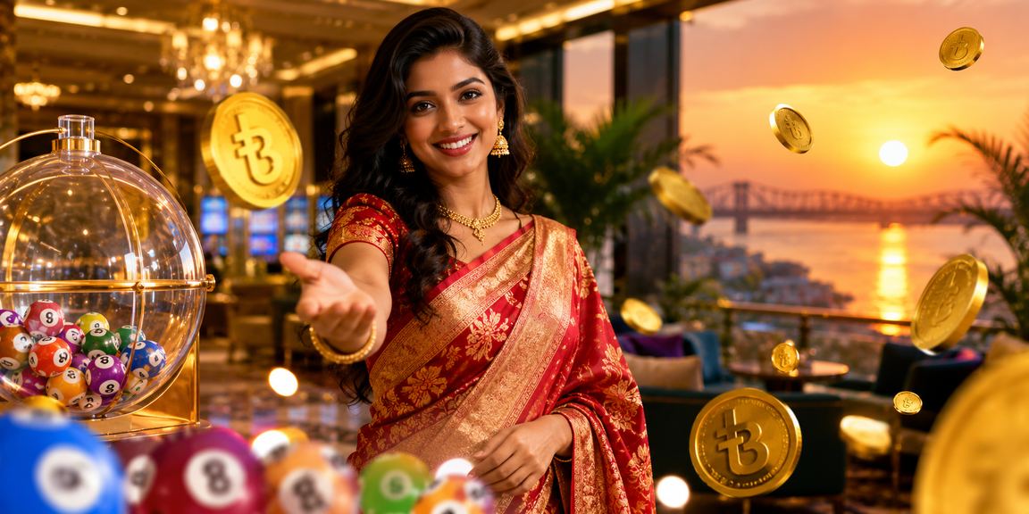 রাজশাহীতে লটারি জেতার পর টাকা উত্তোলনের দৃশ্য